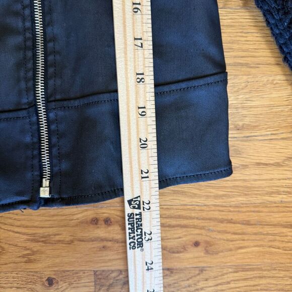 7 FOR ALL MANKIND , MALHIA KENT BLK MOTO JACKET Small - Picture 4 of 5